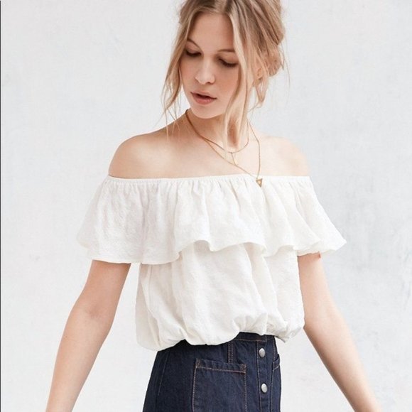 Urban Outfitters Off The Shoulder Top Medium - Picture 3 of 8